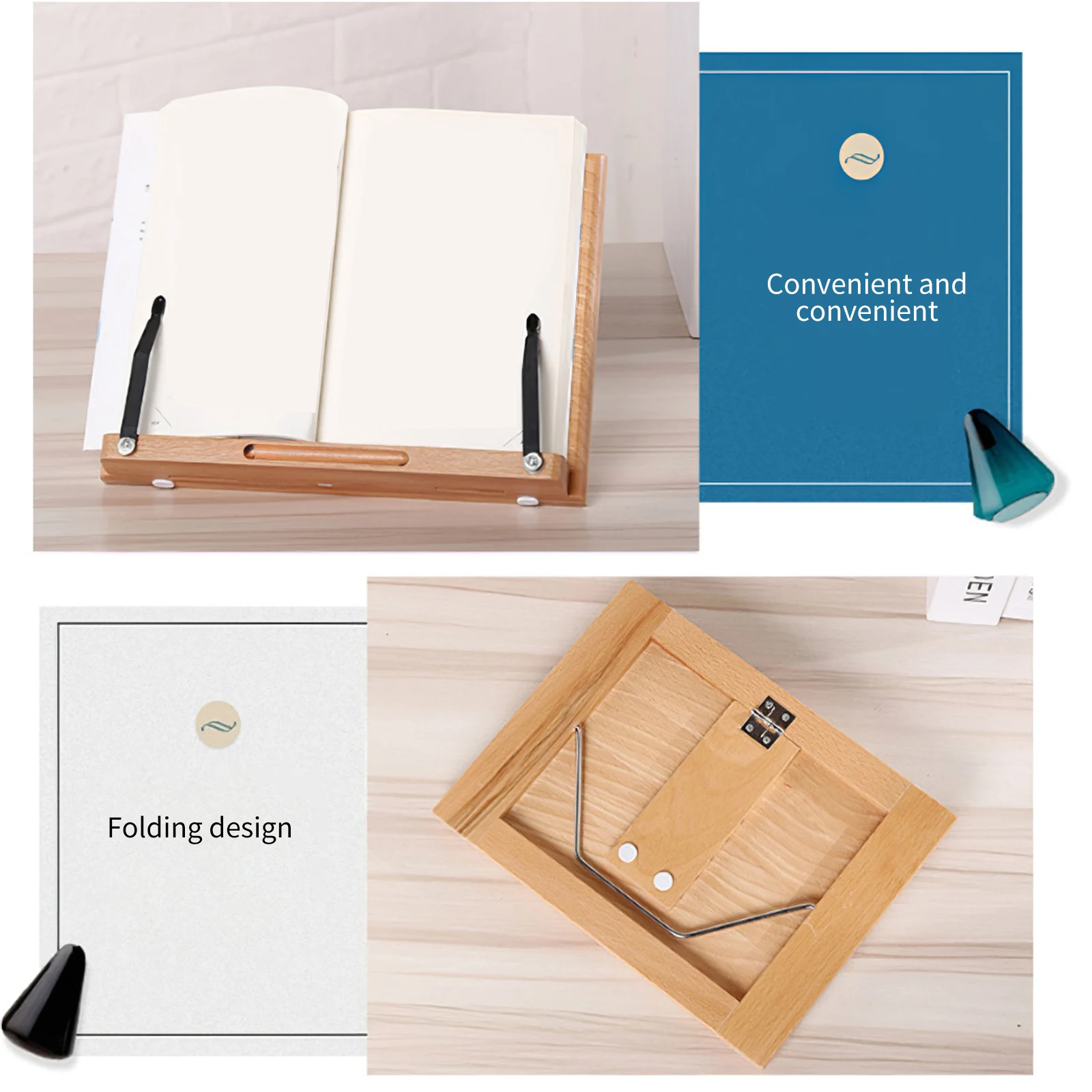 

Складная деревянная подставка для книг, вертикальная стойка для чтения, деревянная подставка для чтения книг, держатели, планшетный ПК для ...