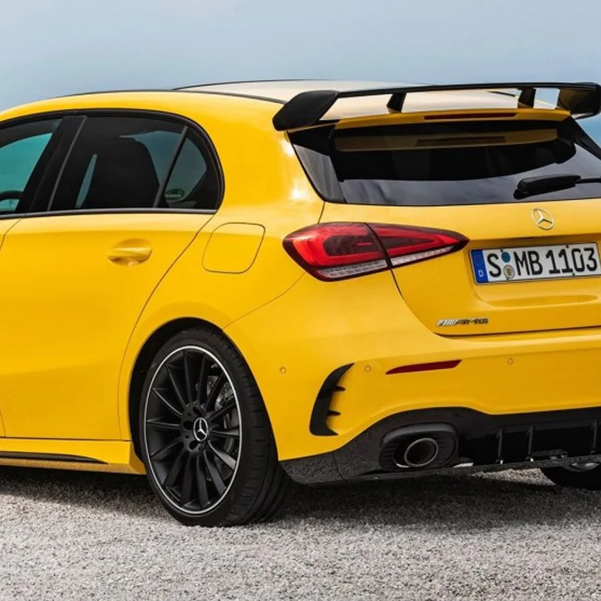 Наклейки на задний бампер для Mercedes Benz A Class W177 Sedan A180 A200 A220 2019|Наклейки автомобиль| |