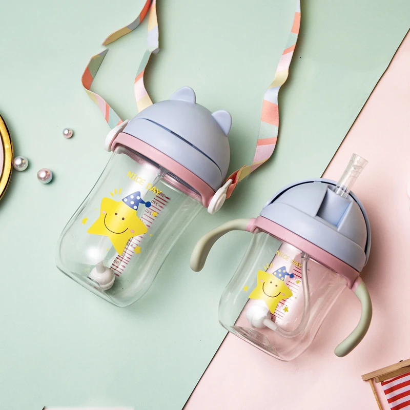 Детская бутылочка для кормления с ручкой 300 мл|Чашки| |