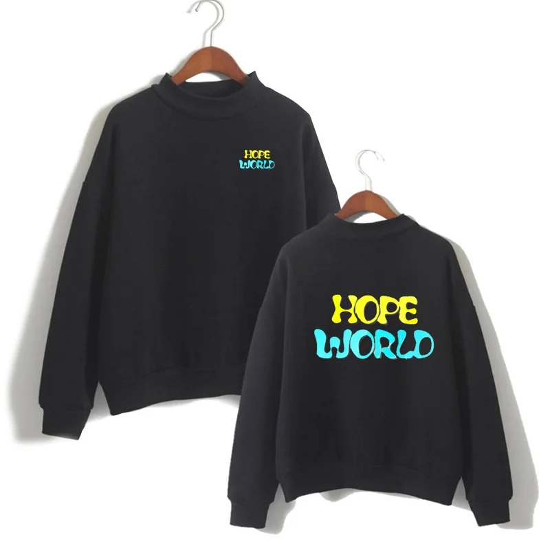 

Bangtan Boys South Korean band Full Sleeves Fleece women Raglan hope world Hoodie Sweatshirt hope world camisetas mujer femme