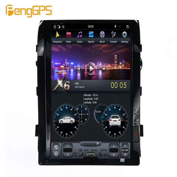 

16" Tesla Style Car Radio Android 9 for TOYOTA LAND CRUISER LC200 2008 - 2015 GPS Navigation Recorder Headunit Multimedia Player