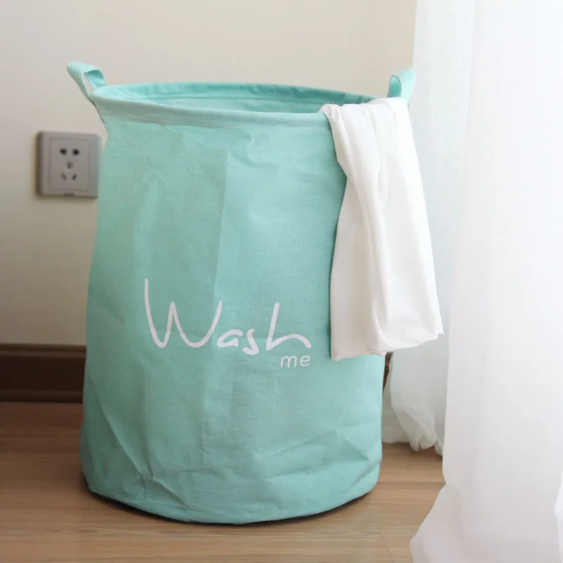 Современный дом круглый всякой всячины хранения из хлопко льняной ткани корзина