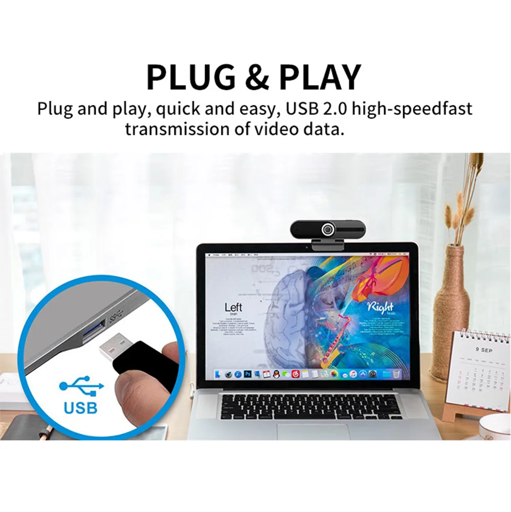 CammPro UHD 1440P веб камера с микрофоном Plug & Play 2K зарядное устройство внешний USB Камера