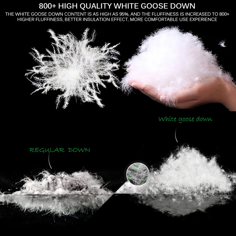 Сверхлегкая шапка с гусиным пухом закрывающая лицо водонепроницаемая для улицы