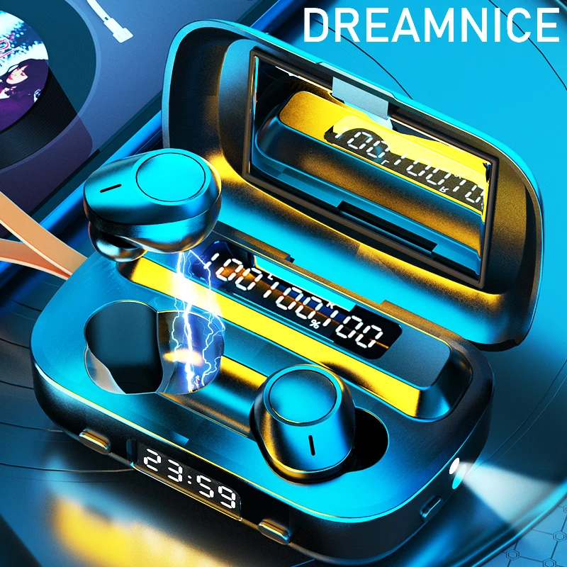 DREAMNICE Bluetooth 5 0 беспроводная гарнитура с микрофоном и зарядным устройством