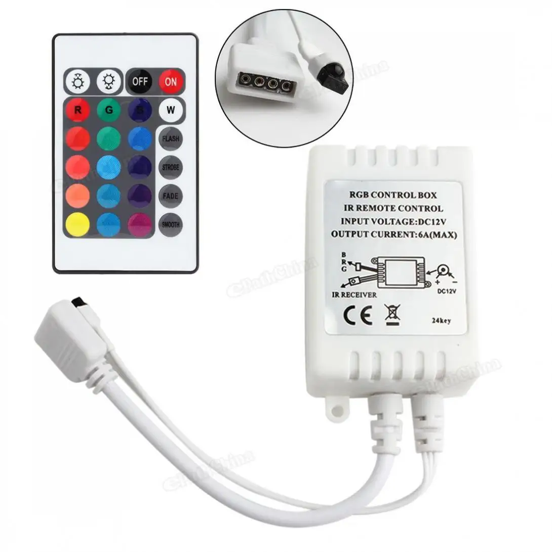 

Infrared Controller RGB LED Strip 24 Keys IR Remote Controller New