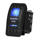Водонепроницаемый IP66 морской автомобиль, Лодка RV 12v24v синий светодиод 5 Pin вкл.-ВЫКЛ. SPST, двигатель, вентилятор, рокер, переключатель