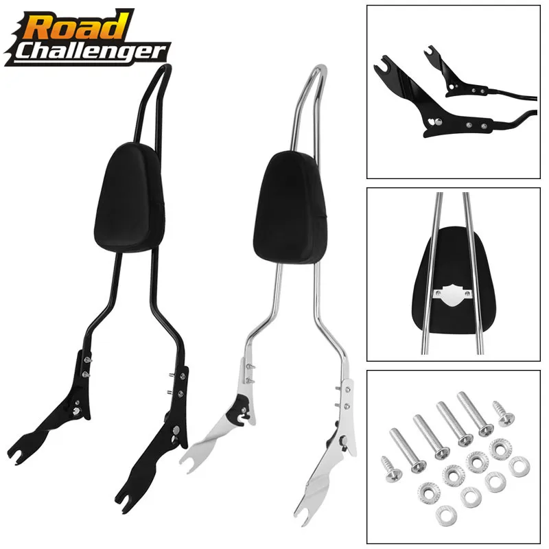 

Черный хромированный мотоцикл, спинка для пассажиров, задняя шина для Harley Touring Street Glide Road King 2009-2020, аксессуары