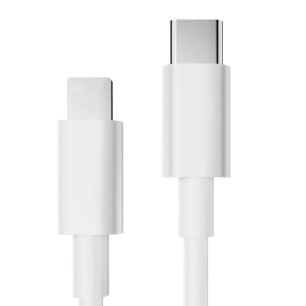 Белый USB raxfly PD кабель для освещения типа C кабель для зарядки для iPhone XS Max XR X 8 7 Plus USB C до 30 pin Синхронизация данных для Macbook - Цвет: Белый