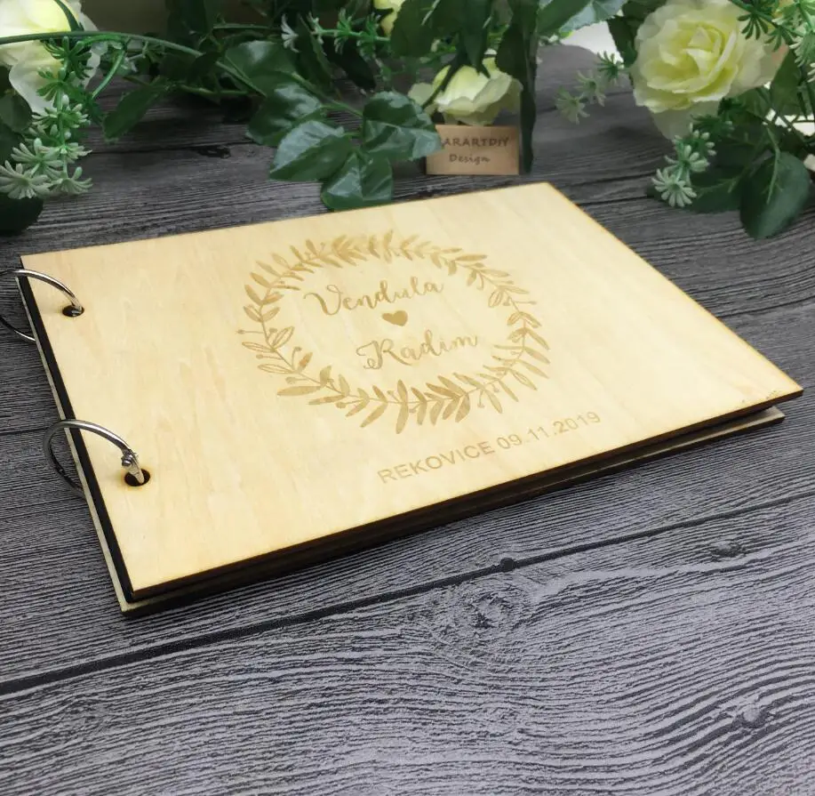 Деревенская Свадебная Гостевая книга по индивидуальному заказу фотография