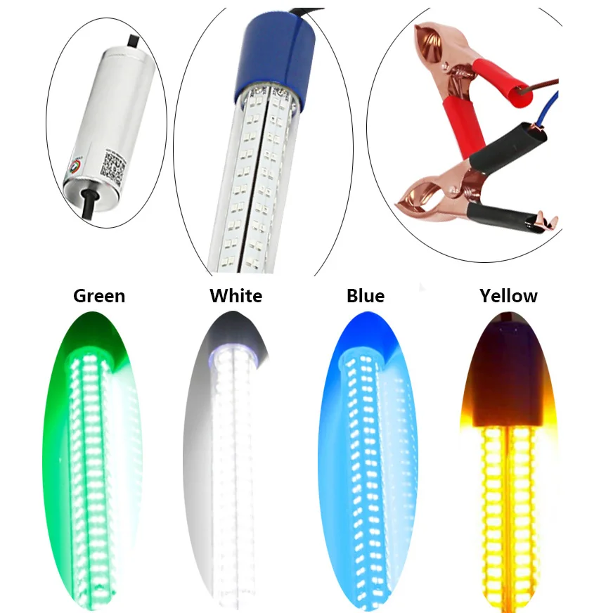 30W 24V Deep Drop Fishing Light Multi Color Underwater Fish Attracting Indicator Lure LED Flash Bait Dropshipping | Лампы и освещение