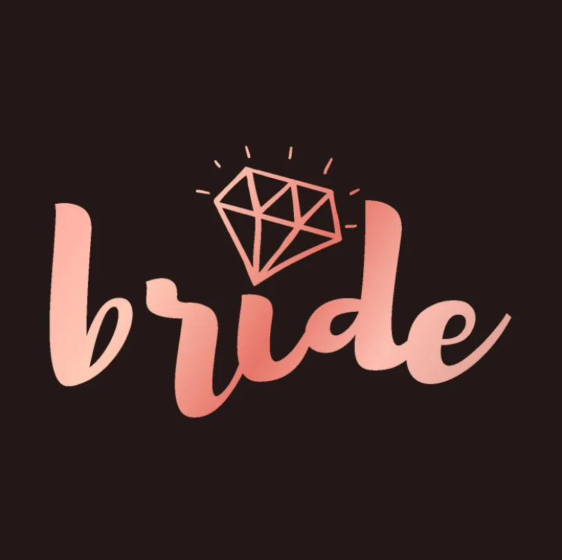 Свадебные украшения команда невесты to be татуировки сувениры Boda наклейки украшения для вечеринки сделанные своими руками Девичник Вечерние