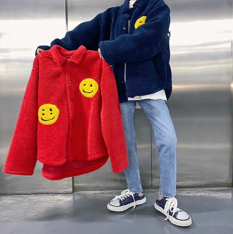 Новинка CPFM. XYZ куртка для мужчин и женщин высокое качество Smiley Face теплый зеленый красный синий Kanye CPFM. XYZ куртки пальто