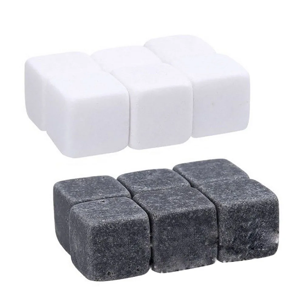 Мини 9pcs многоразовые Еда Класс квадрат винный стакан для виски камни лед