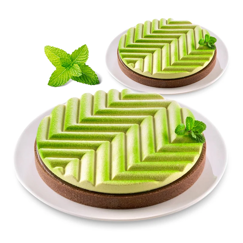 

8 Cavities 3D Cake Mould Silicone Baking Mousse Cakes Round DIY Oven Safe Non-stick Brownie Dessert Molds Cake Tray