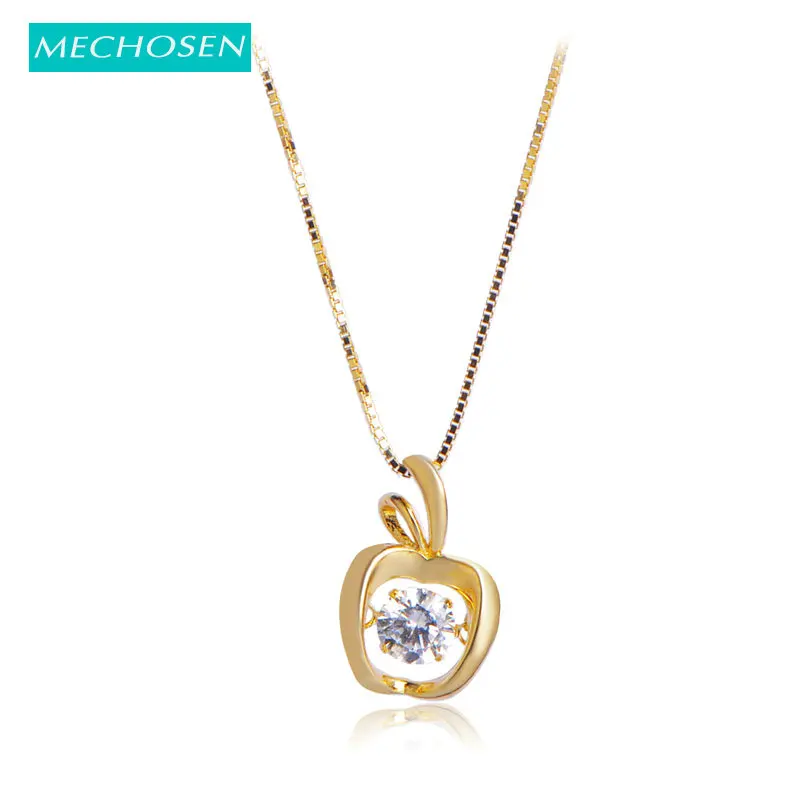 Медальон MECHOSEN из серебра Подлинный экземпляр ожерелья с кулоном пробы фианитом в