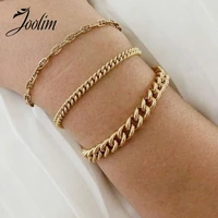 joolim link chain bracelet stainless steel jewelry trendy jewelry 2020