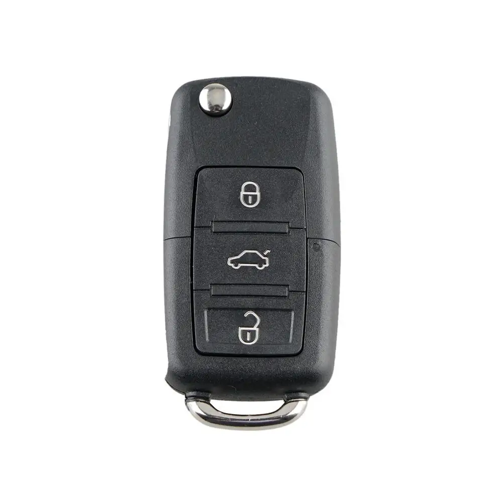 Складной Смарт-брелок с 3 кнопками для VW Volkswagen Passat Polo Skoda Seat 1J0959753DA 434 МГц с ID48
