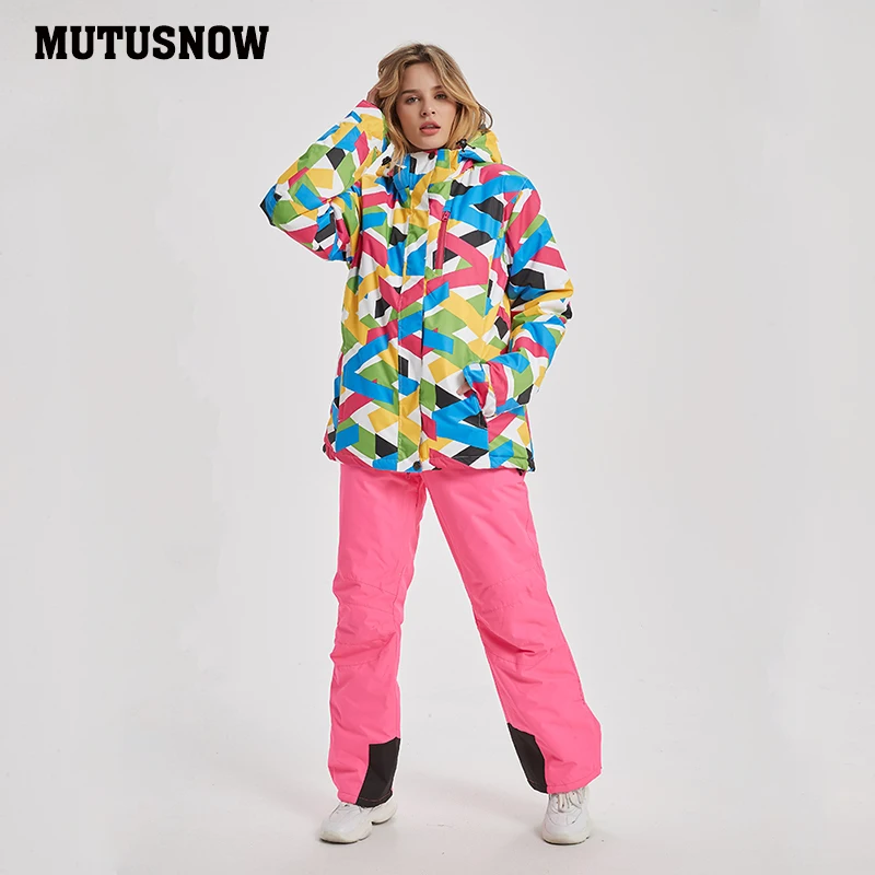 MUTUSNOW 2020 новый высококачественный Женский лыжный костюм брендовый женский зимний