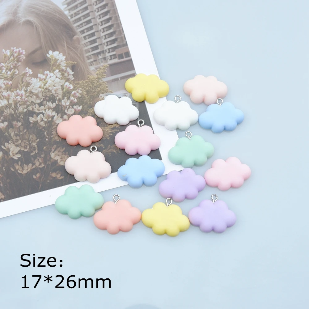 

Cute Cloud Charms Resin Flat Back Cabochon Bracelets Necklace Earrings Making Accessories DIY Jewelry Pendants