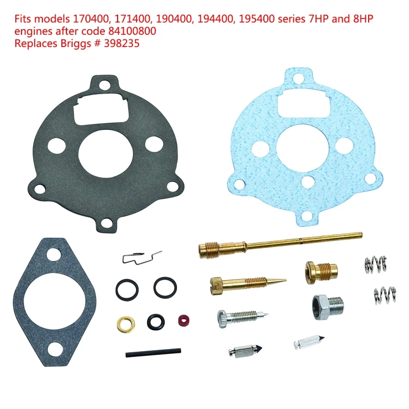 

Carburetor Rebuild Kit Replacement for Briggs & Stratton 398235 203F