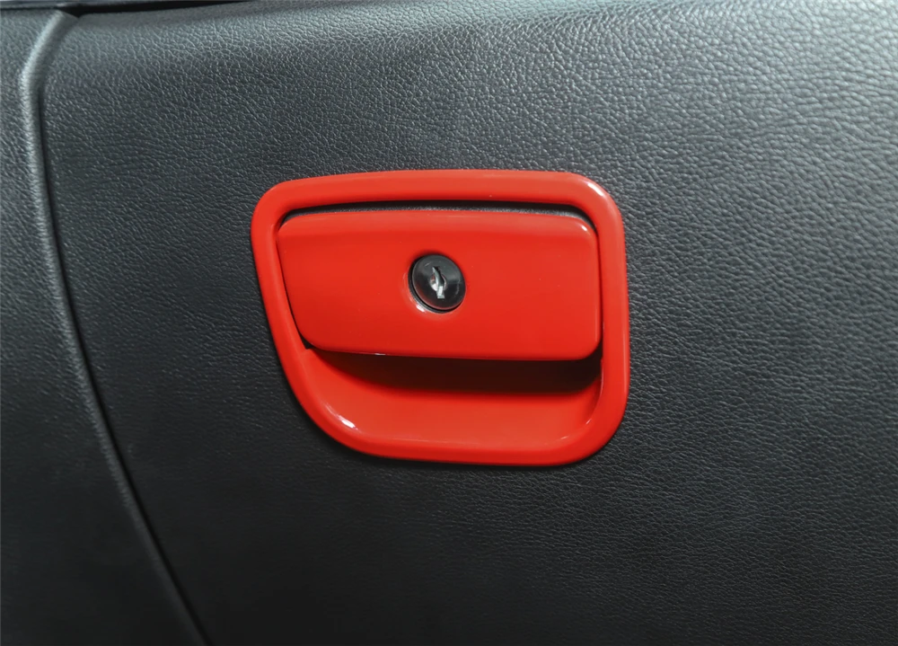 

for Jeep Grand Chrokee 2011-2019 Co-Pilot Storage Box Grab Handle Decoration Cover Trim Sticker ABS Car Interior Accessories