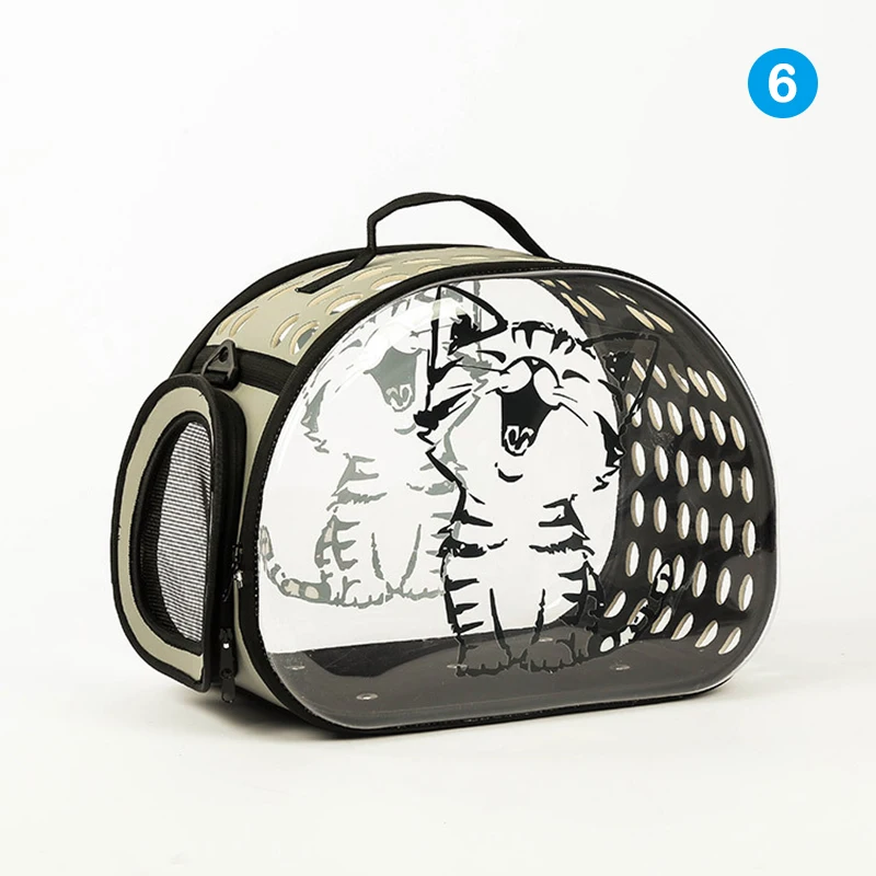 

2in1 Pet Carrier Package with Handle Shoulder Strap Space Capsule 3D Transparent Bags for Cat and Puppies Outdoor Use FA