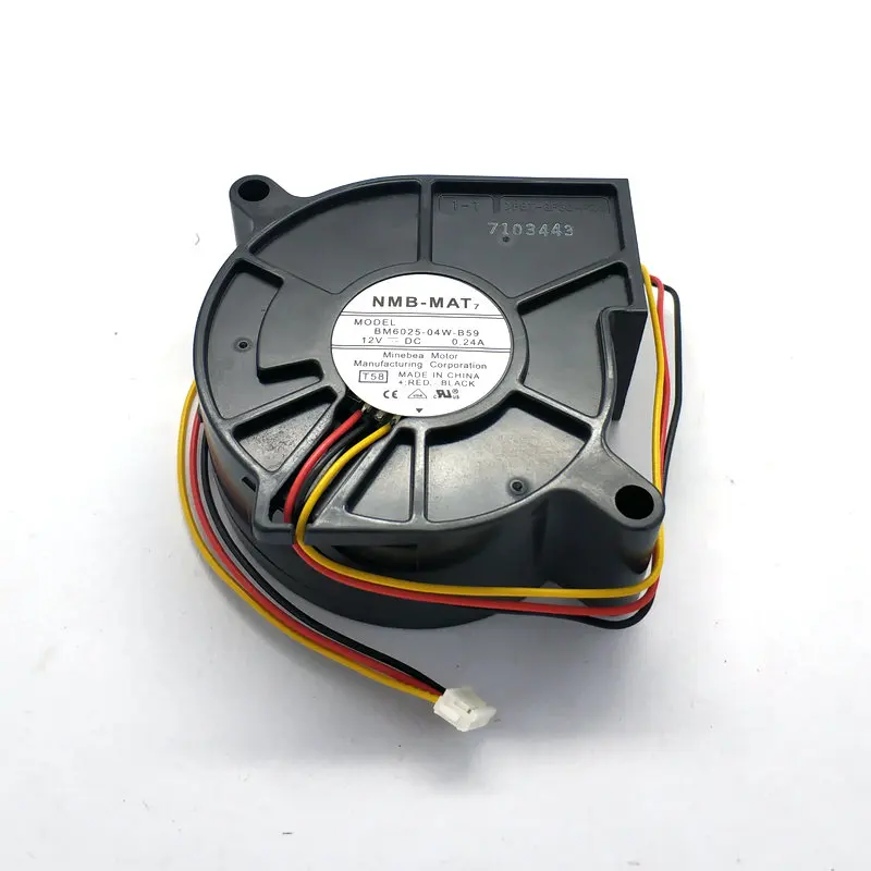 Новые оригинальные НМБ BM6025 04W B59 T58 60*25 мм 6 см 12V 0.24A для Вентилятор проектора