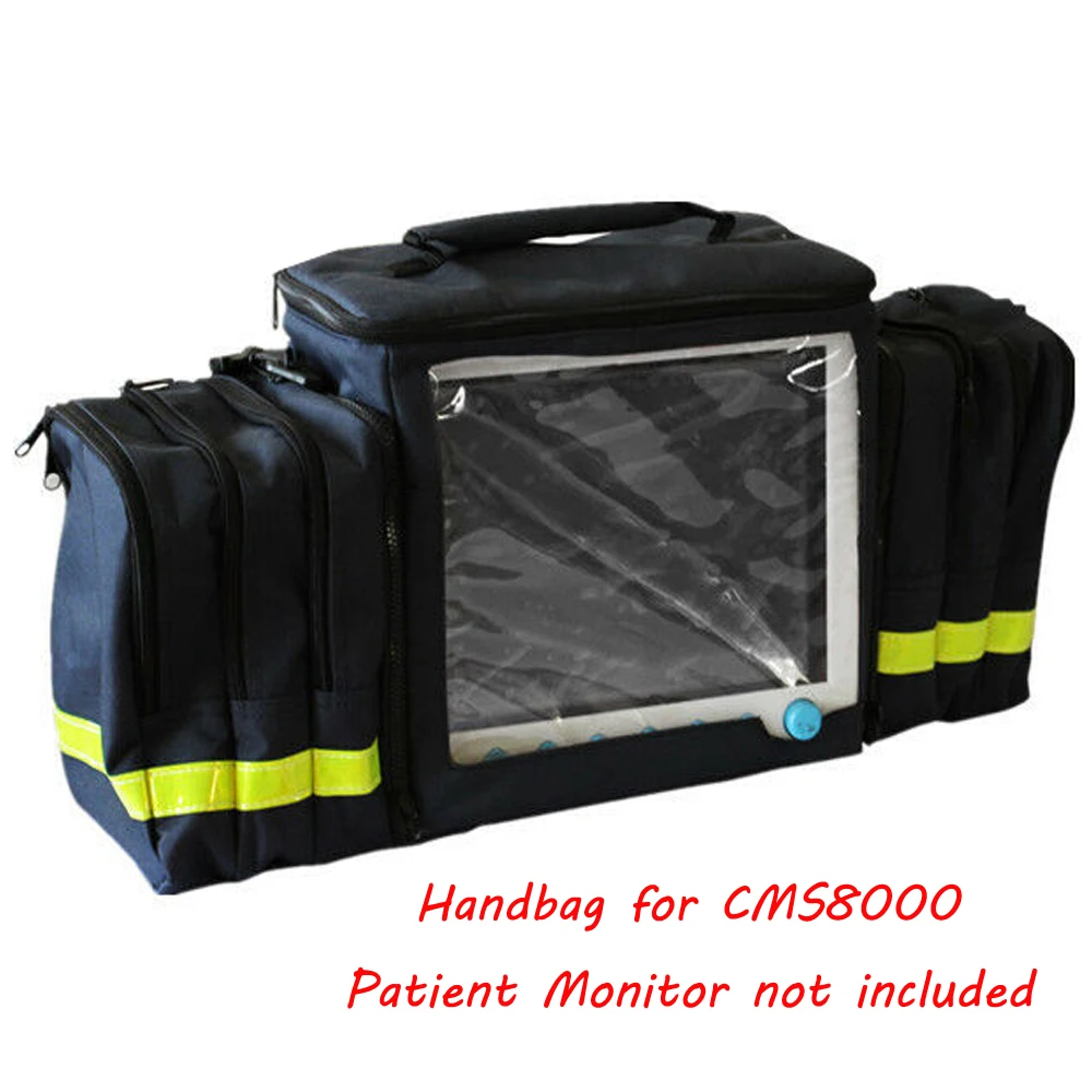 

Handbag 12.1" Screen Patient Monitor ICU Vital Signs Monitor Carrying Bag for CONTEC CMS8000 CMS7000 CMS9000 H8 S12
