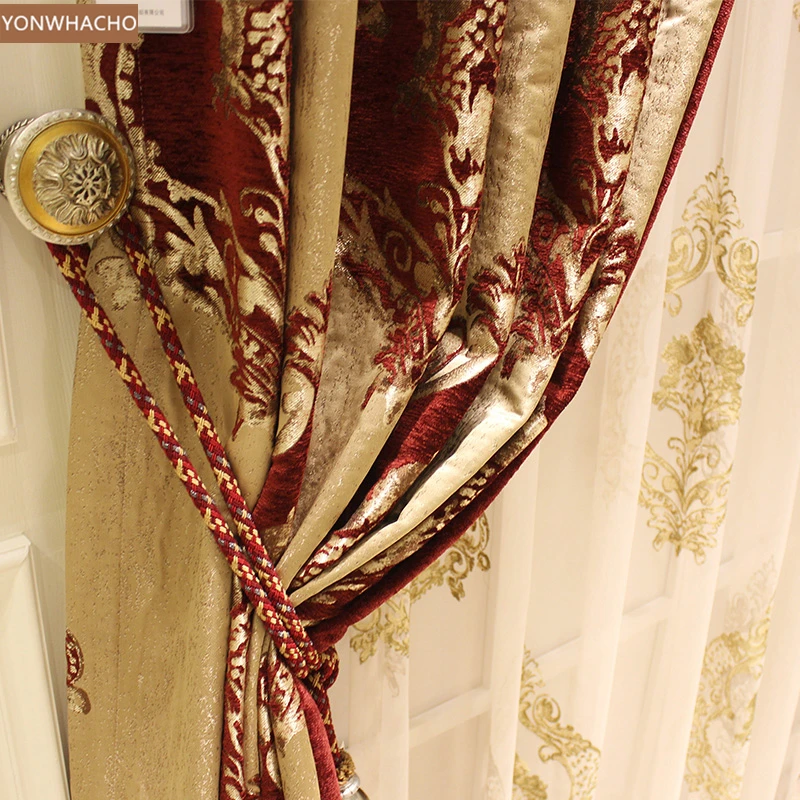 Индивидуальные шторы Роскошные для гостиной плотные синели прецизионные