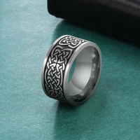 my shape nordic viking celtics knot rings for men women gold black color stainless steel ring vintage male jewelry bague femme