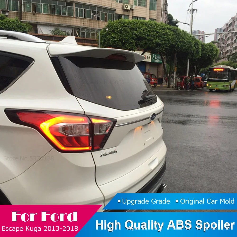 Белый спойлер AITWATT для Ford escaster Kuga внешний с 2013 по 2018 г. АБС пластик задний багажник