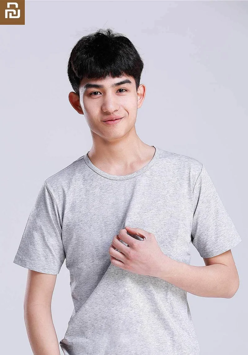 Новинка 90FUN модная мужская Серебристая Антибактериальная футболка с коротким