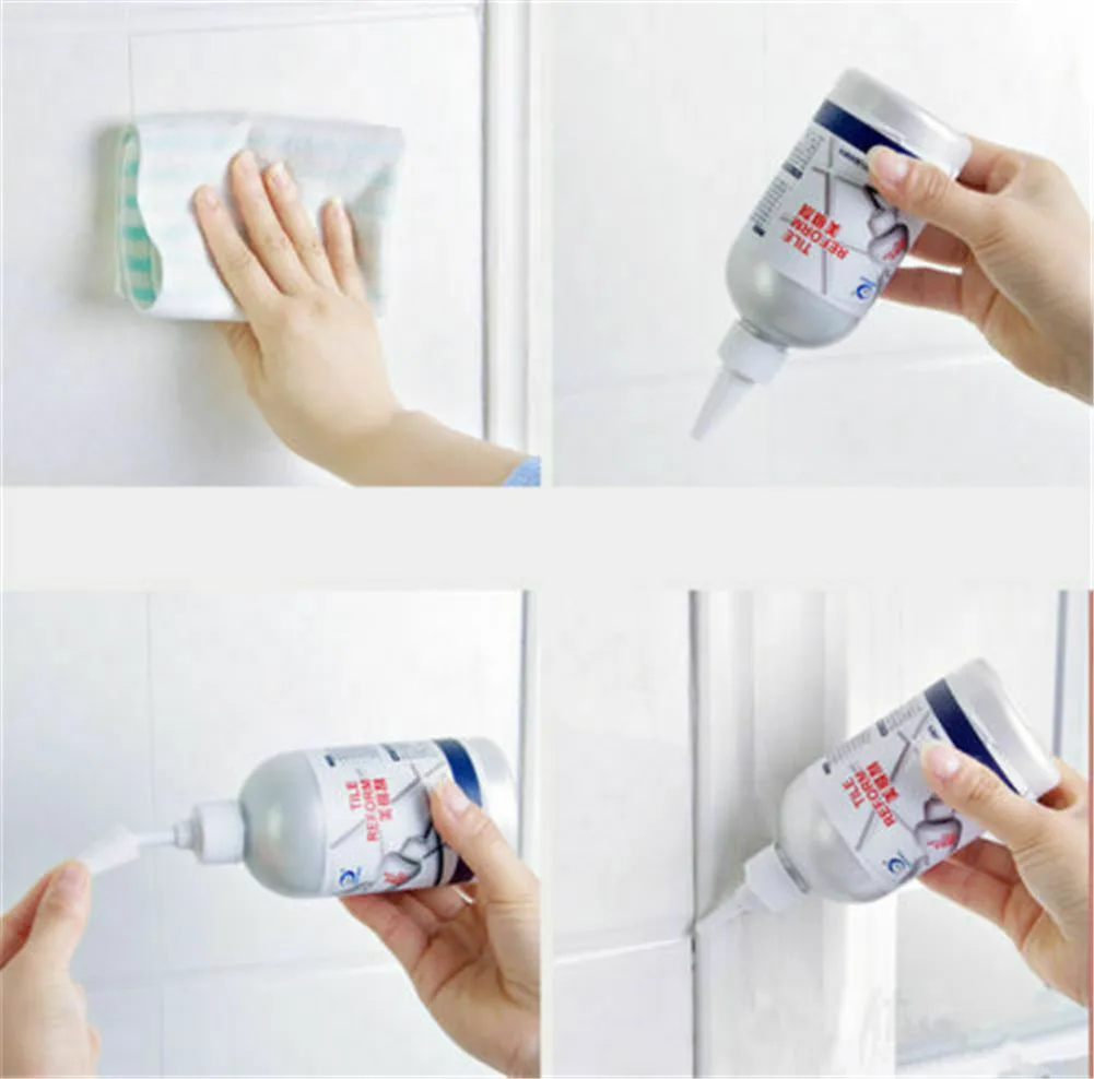 

Tile Paste Adhesive Tube 280ml Grout Pen Restore the Look of Tile Grout Lines ALS88