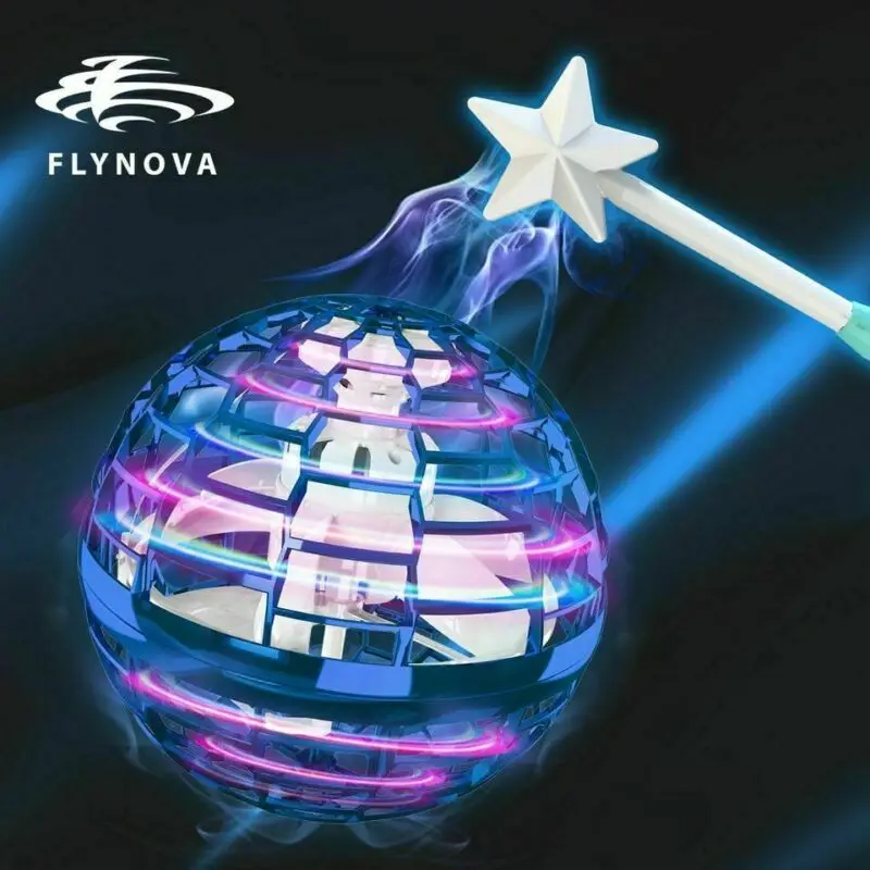 Детский летающий шар Flynova Pro Спиннер игрушка Дрон с ручным управлением вертолет