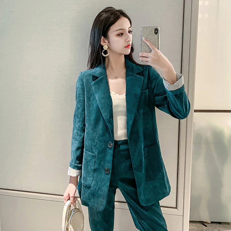 Женская одежда пиджак брюки костюмы деловые для женщин + женский жакет офисный