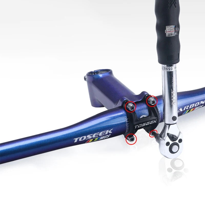 

TOSEEK Full Carbon Fiber Bike Handlebar Stoving Varnish Mountain Bike Handlebar Flat/Rise 31.8*700/720/740/760mm MTB Handlebars