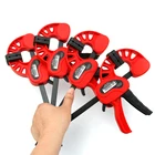 DURATEC, 4 шт., F-типа, флэш-зажим, быстросъемное храповое отверстие, сделай сам, плотничный ручной инструмент, Ловушки для одной руки