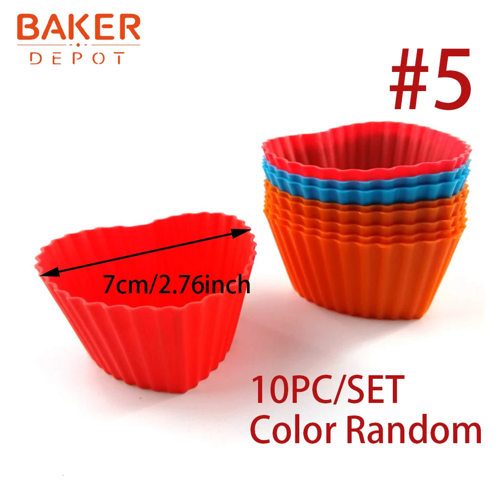 CDSM-092 BAKER DEPOT, силиконовая форма для торта, сердце, форма для выпечки тортов, большие торты, хлебная выпечка, инструмент для кекса, форма для пиццы, сделай сам, на день рождения - Цвет: CDSM-092
