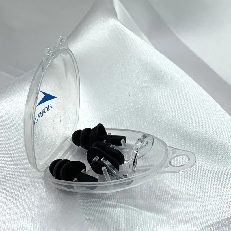 

Professional Waterproof Nose Clip Swimming Silicone Ear Plugs Swim Gear Nose Plugs Surfing Zwemmen Swimming Accessories BI50NE