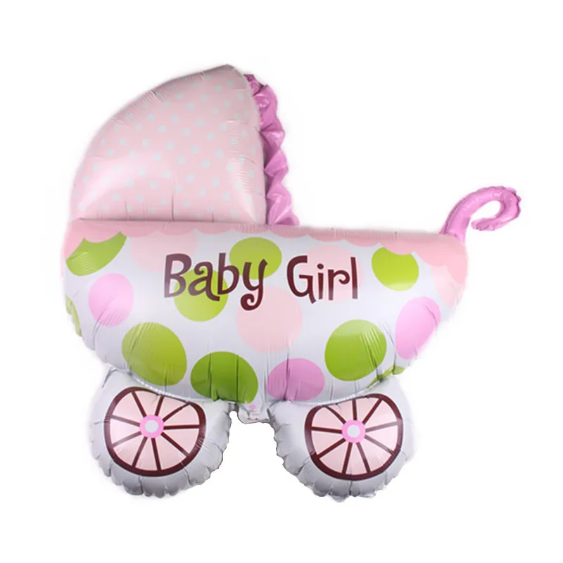 pink baby carriage 10 шт./лот 12 дюймов Детские шары для душа его мальчик это девушка с воздушными шарами пол раскрыть День Рождения украшения шар поставки - Цвет: pink baby carriage