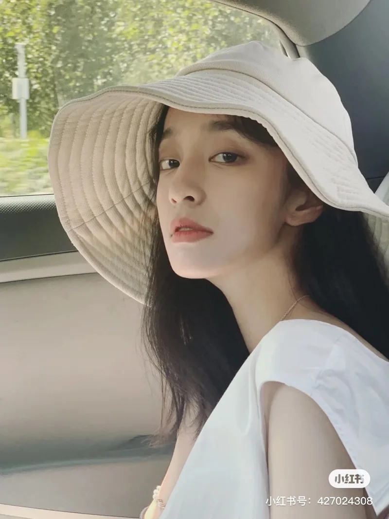 Панама женская с большой головой размера плюс от солнца широкими полями для