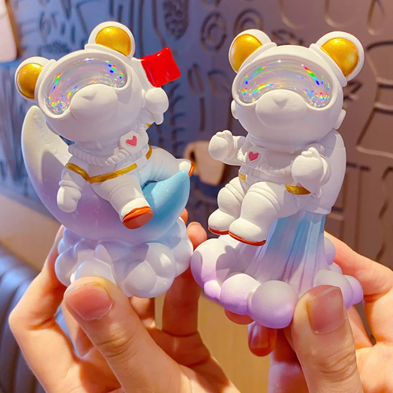 

Pace Bear Resin Decoration Trend Cartoon Car Center Console Decoration Doll Decoration Creative Toy Decoration