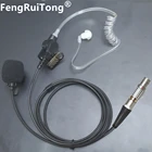 Скрытая Акустическая трубка воротник клипса микрофон LEMO 5PIN разъем наушники гарнитура для H4855 радио, Bowman PRR, Selex CT рация или PTT