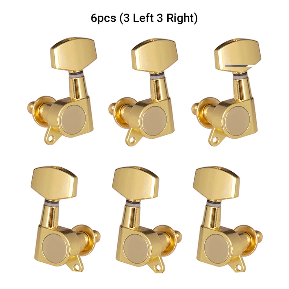 

6pcs Sealed Guitar String Pegs Locking Tuners 3L3R Tuning Pegs String Tuners Electric Acoustic Guitar Tuner Machine Heads Knobs