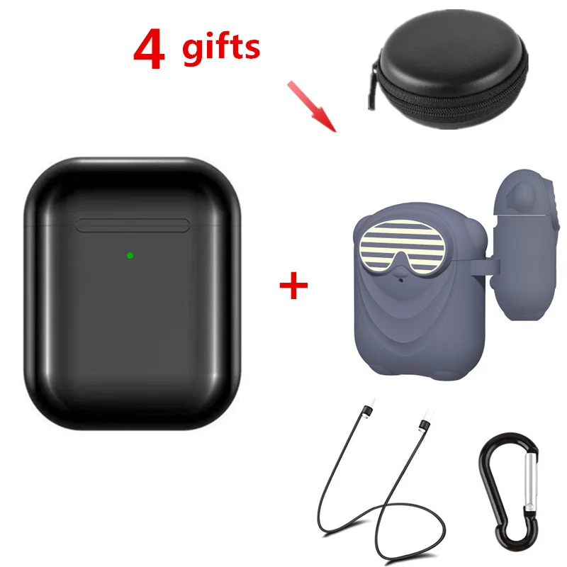 6 black add gifts I200 tws Aire2 Bluetooth наушники PK W1 H1 датчик Tap управление беспроводной зарядки наушники PK i10 i10tws i12 i30 i60 i80 i100 TWS - Цвет: 6 black add gifts