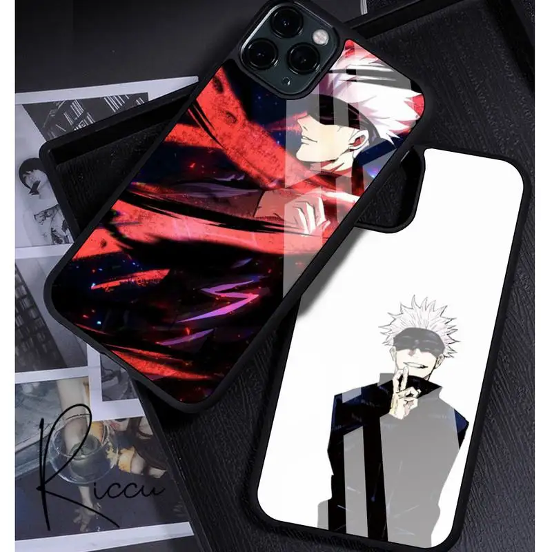 

Conjuration back Gojo Satoru Anime Phone Case Rubber for iPhone 12 11 Pro Max XS 8 7 6 6S Plus X 5S SE 2020 XR 12 Mini case