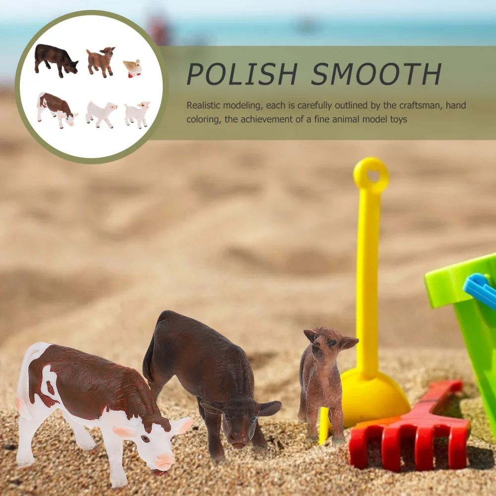 

1 Set Realistic Animal Toys Adorable Animal Models Kids Animal Toys Model Toys