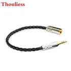 Thouliess ручная работа 10 см 8 Core 7N одиночный Кристалл Медь 4,4 мм мама до 3,5 мм Мужской кабель для HIfi MP3 музыкальный плеер