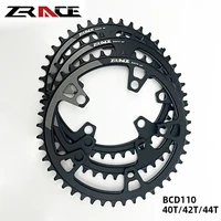 zrace bcd110 chain ring road bicycle parts bike chainring aero chainring single speed 40t42t44t for rx crankset 170mm